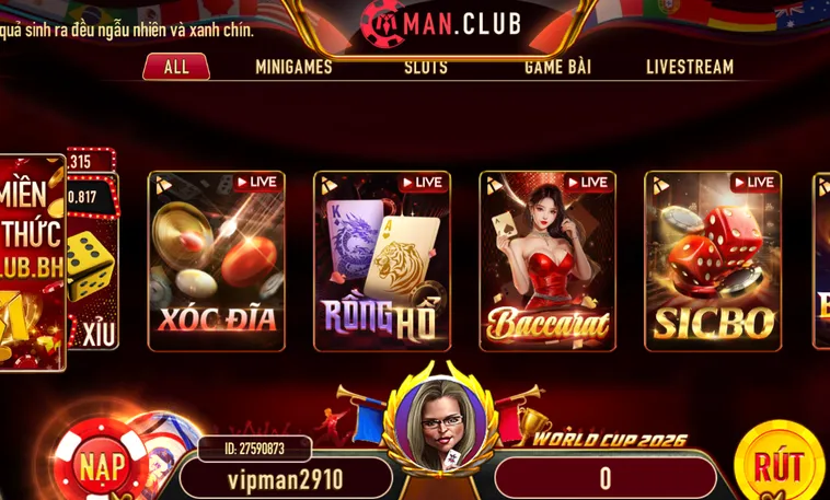 Trải Nghiệm Sòng Bài Live Casino Livestream Tại ManClub Với Dàn Dealer Quốc Tế