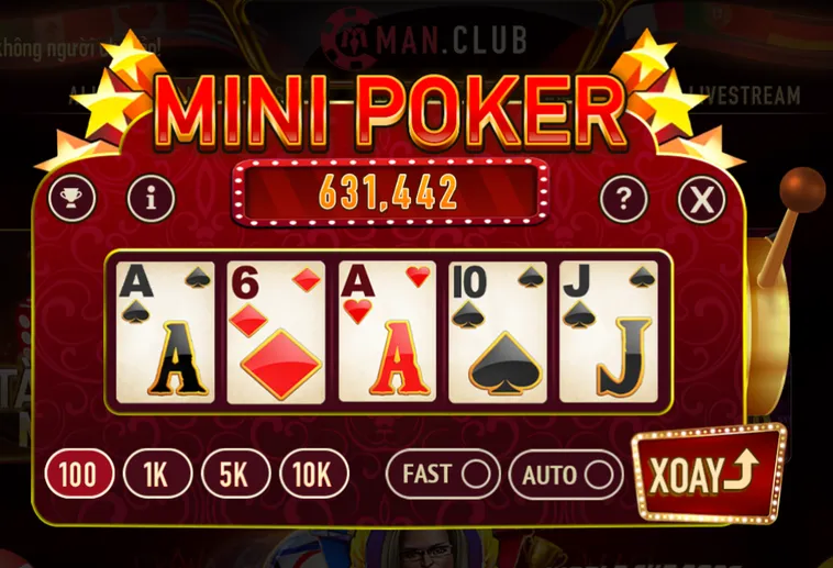 Săn Jackpot Khủng Mỗi Ngày Cùng Minigame Mini Poker Tại ManClub 2026