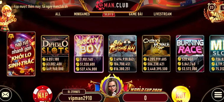 Nổ Hũ ManClub Và Bí Quyết Chinh Phục Jackpot Hàng Tỷ Đồng 2026